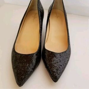 Cole Haan NikeAir Juliana Pump Black Glitter 9B